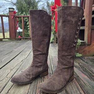 Spirit By Lucchese, Womens, Annie, Brown Suede, Riding Boots, Size 9M